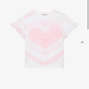 Givenchy Pink and White Short Sleeve Tee